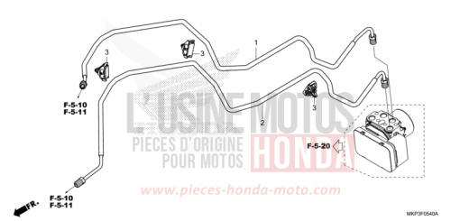 BRAKE PIPE CBR500RAM de 2021